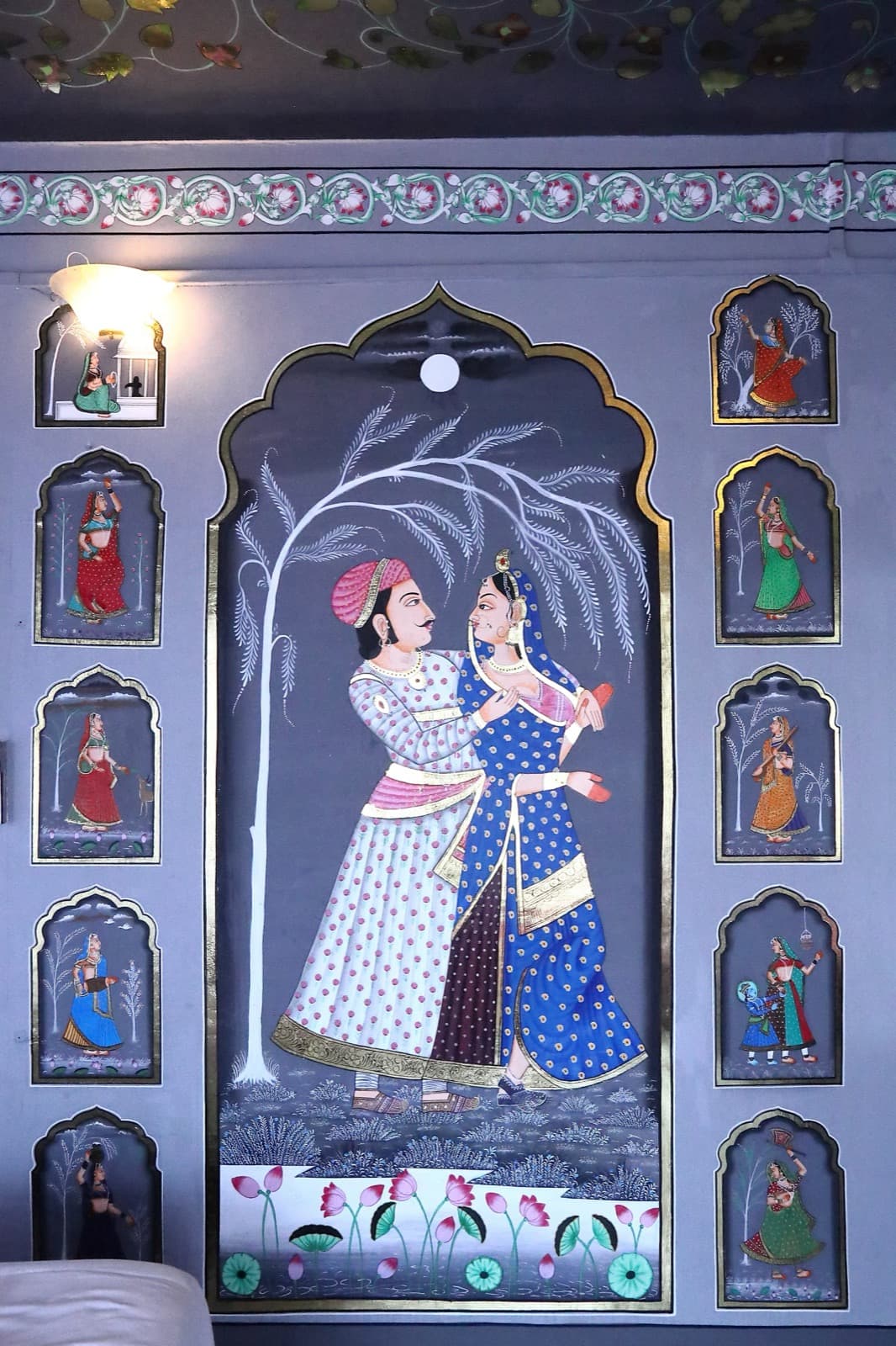 Hand-painted mural in Suite 201
